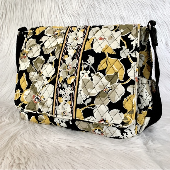 Vera Bradley Handbags - VERA BRADLEY Dogwood Messenger/Diaper Bag | yellow